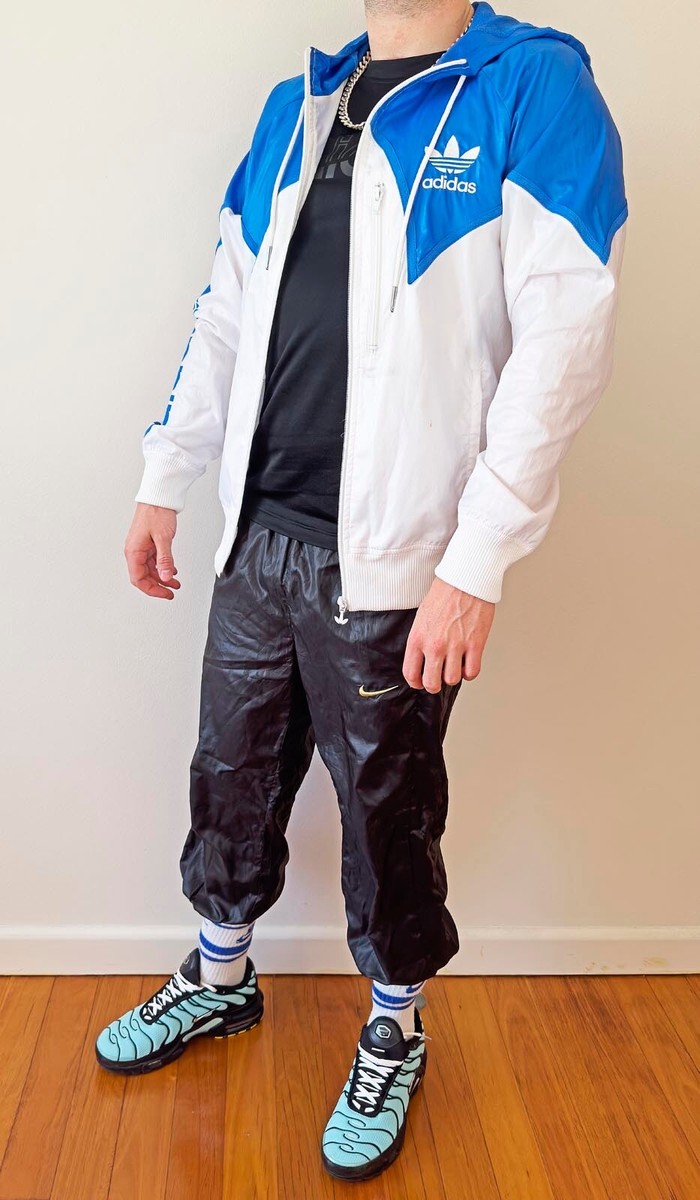 ☆—Nike—Shiny—Tracksuit—Pants—Bottoms—Cal Surf—Shiny—Silky—Glanz