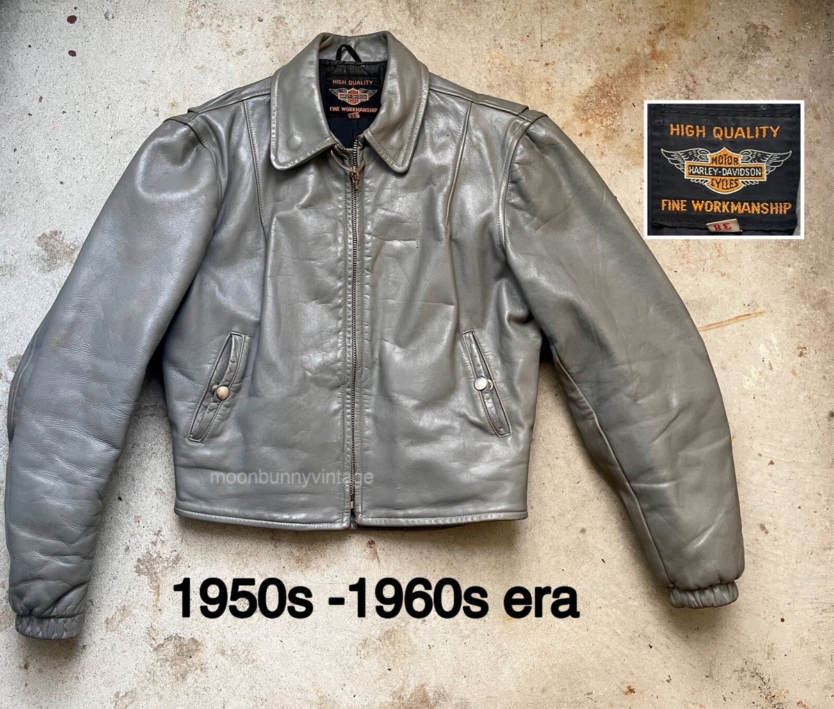 50s Harley Davidson Travel Mate Vintage Leather Jacket Steerhide