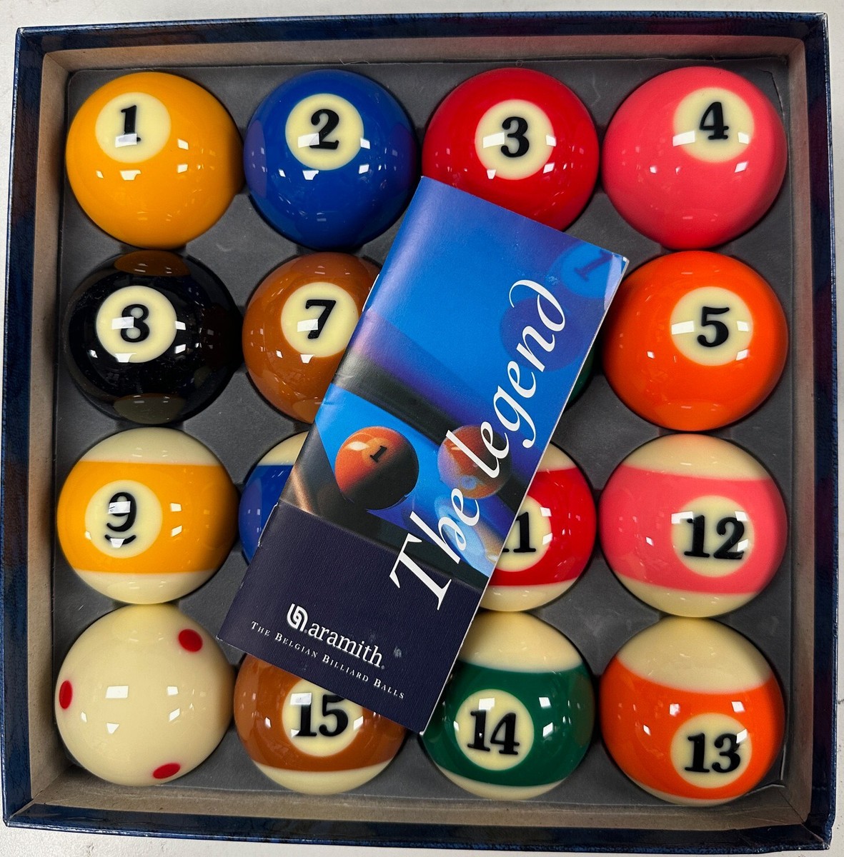 Super Aramith Pro-Cup TV Billiard Pool Ball set 2 1/4