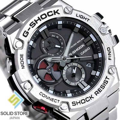 CASIO G-SHOCK GST-B100D-1AJF G-STEEL Bluetooth Solar Watch Black