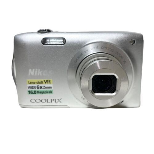 Nikon Coolpix S3300 Digital Camera 16.0MP 6x Optical Zoom Lens HD
