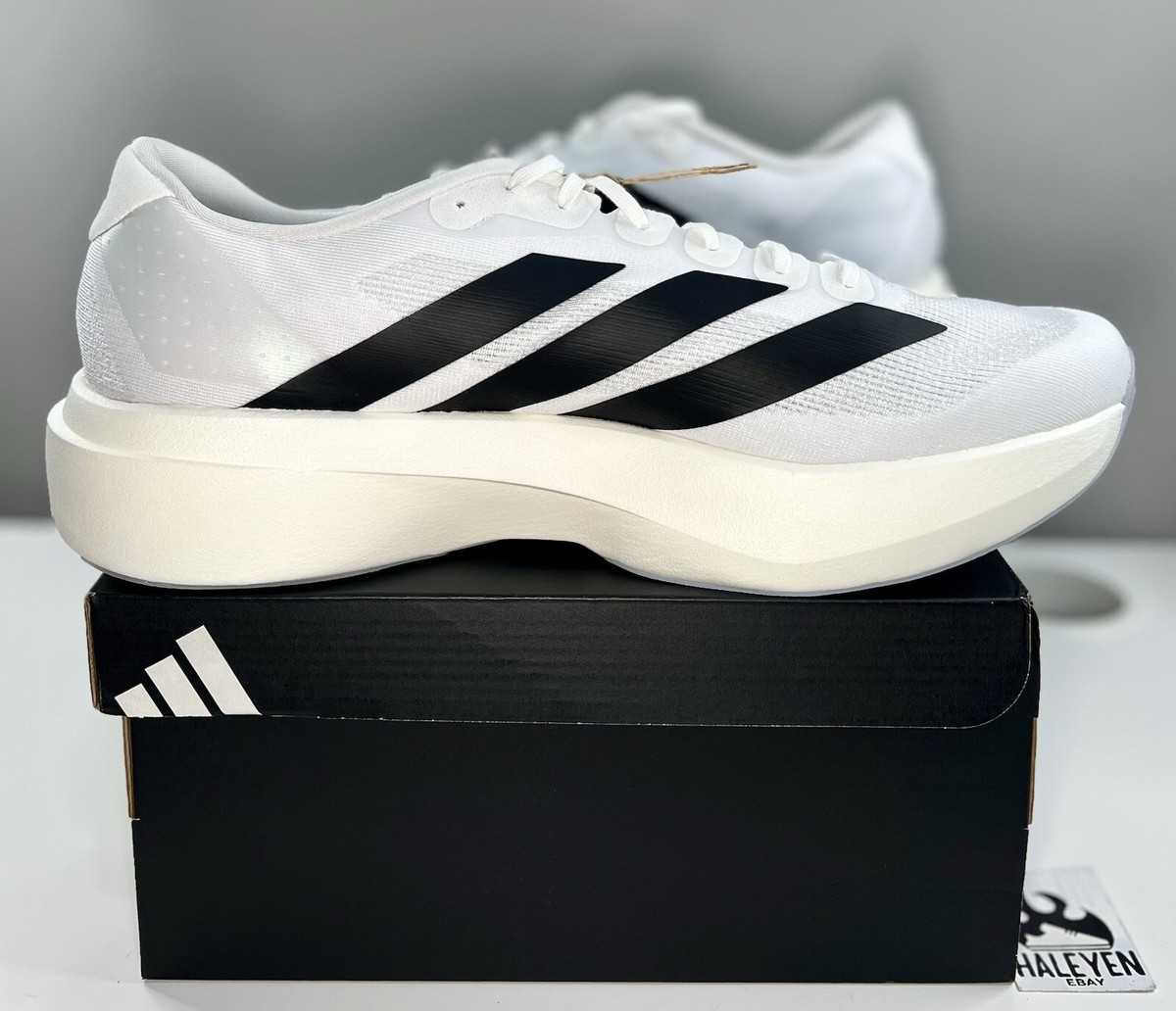 NEW adidas Adizero Evo SL White Black | Men Sizes 8 - 14 | JH6206
