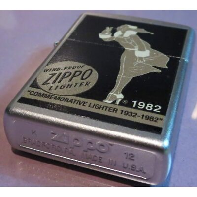 Zippo Commemorative Windy Girl Lighter 1932 - 1982 | eBay