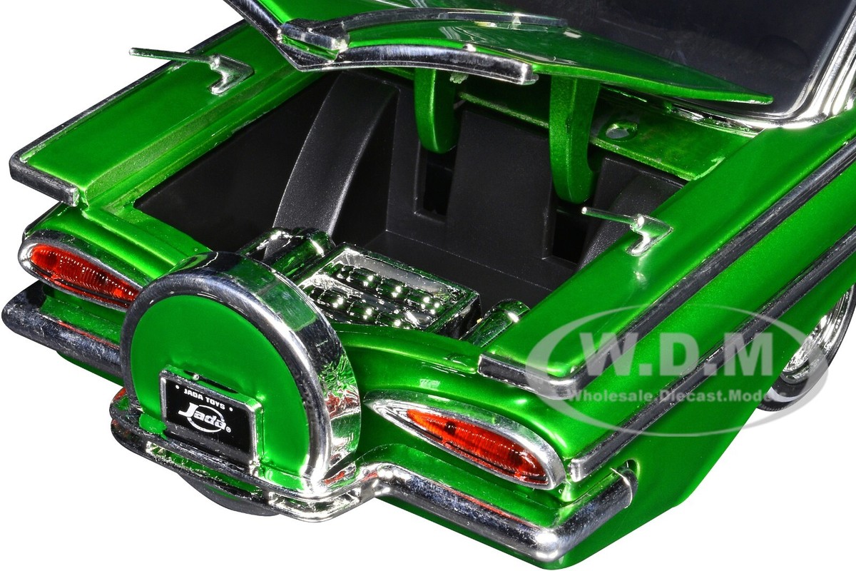 1959 CHEVROLET IMPALA LOWRIDER GREEN 1/24 DIECAST MODEL CAR BY