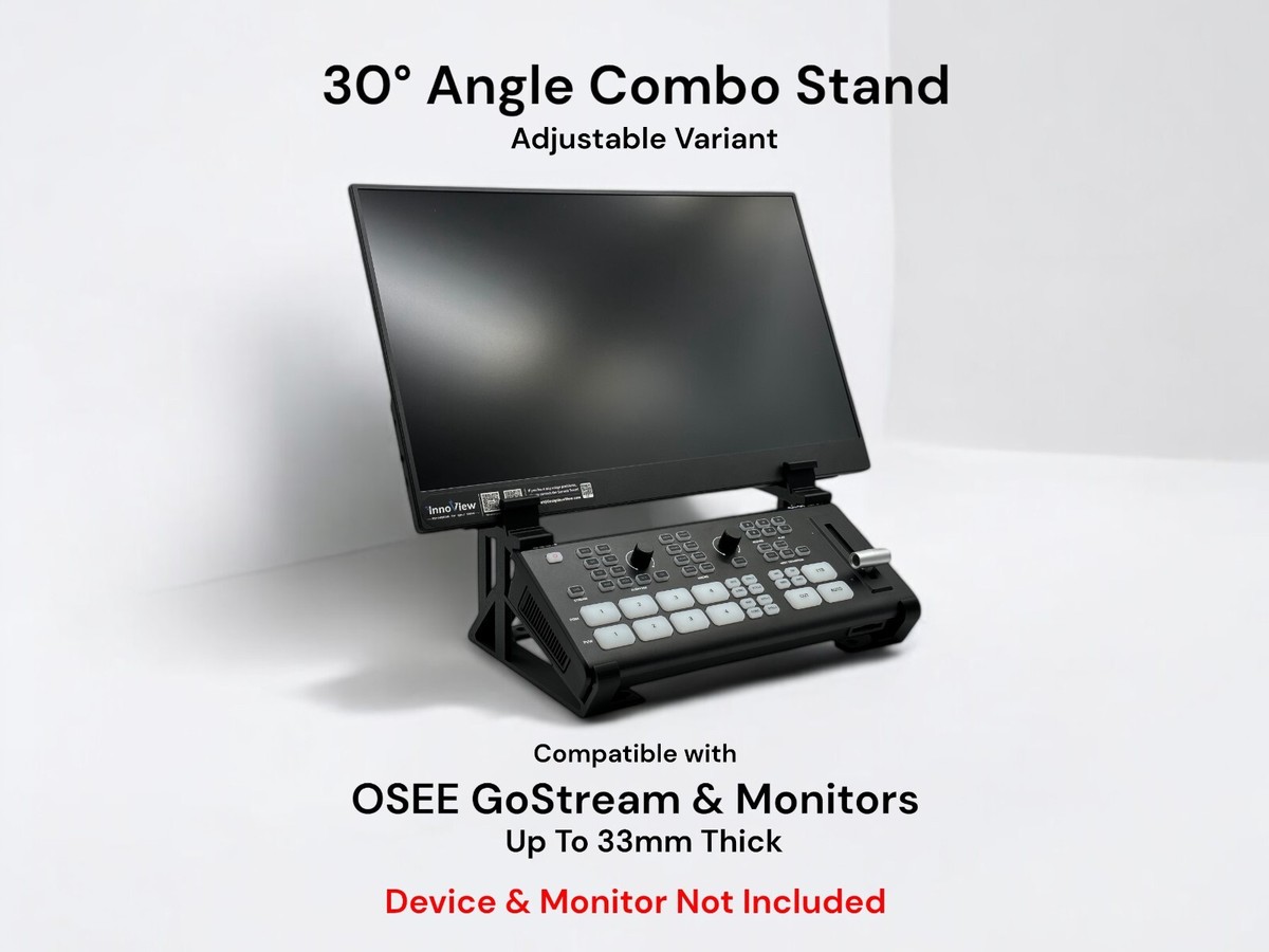 Combo Stand for Osee GoStream Deck and Monitor, Adjustable Up To