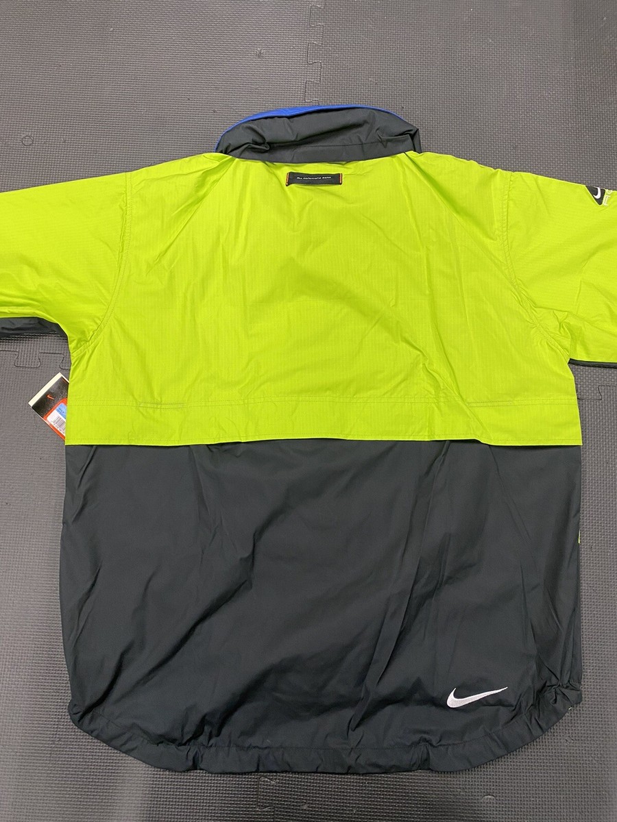 Vtg Nike ACG Retro Neon Yellow Volt Jacket Men M 90s Rain Wind