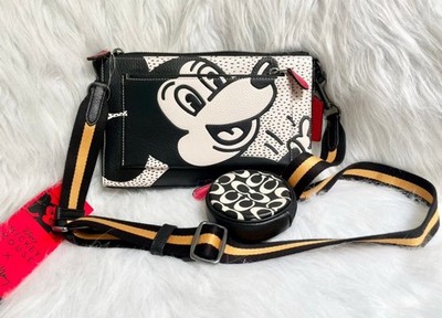 NWT Coach X Disney Mickey Mouse X Keith Haring Holden Crossbody