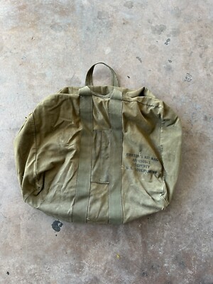 Vintage 1940s Military Army Air Force Aviator Kit Bag - AN-6505-1
