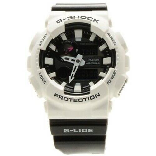 G-Shock GAX-100B-7ADR Analog-Digital White Black Strap Men's Round