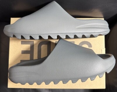 Sizes 12 & 13 Adidas Yeezy Slide Slate Grey ID2350 Men's Brand New