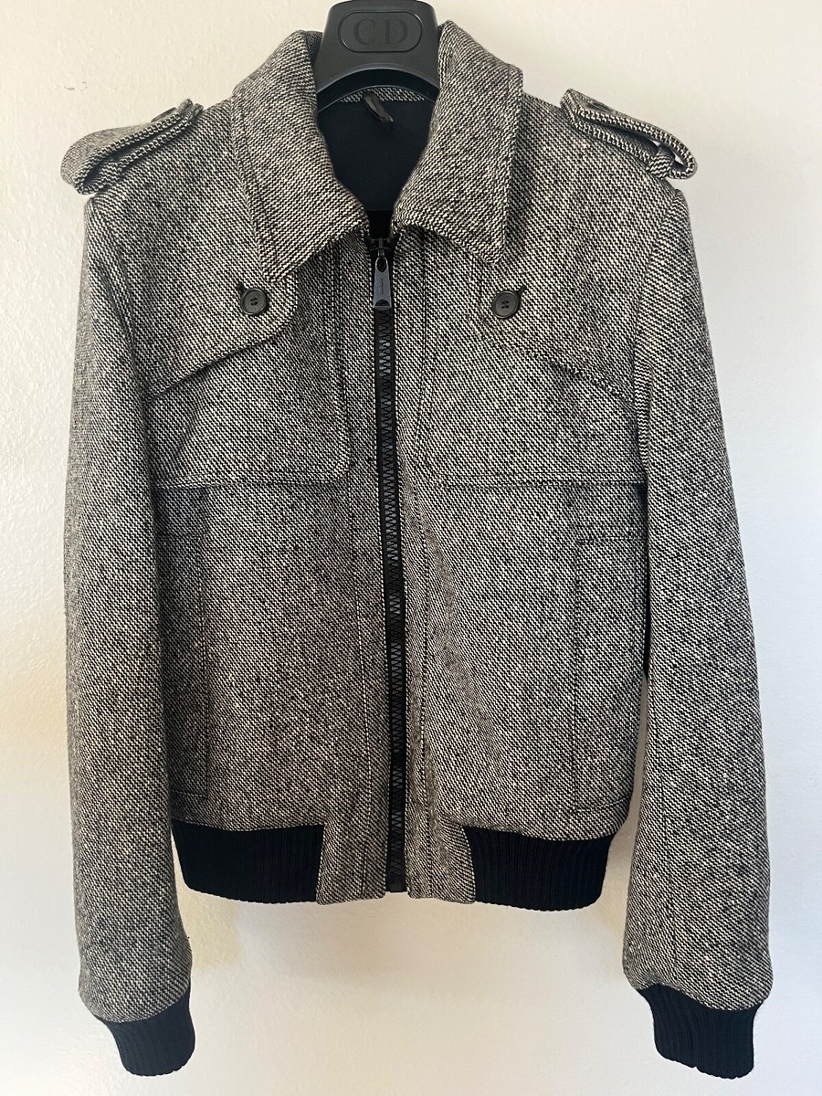 Dior Homme AW07 NAVIGATE Wool Silk Blouson 44 Hedi Slimane Celine