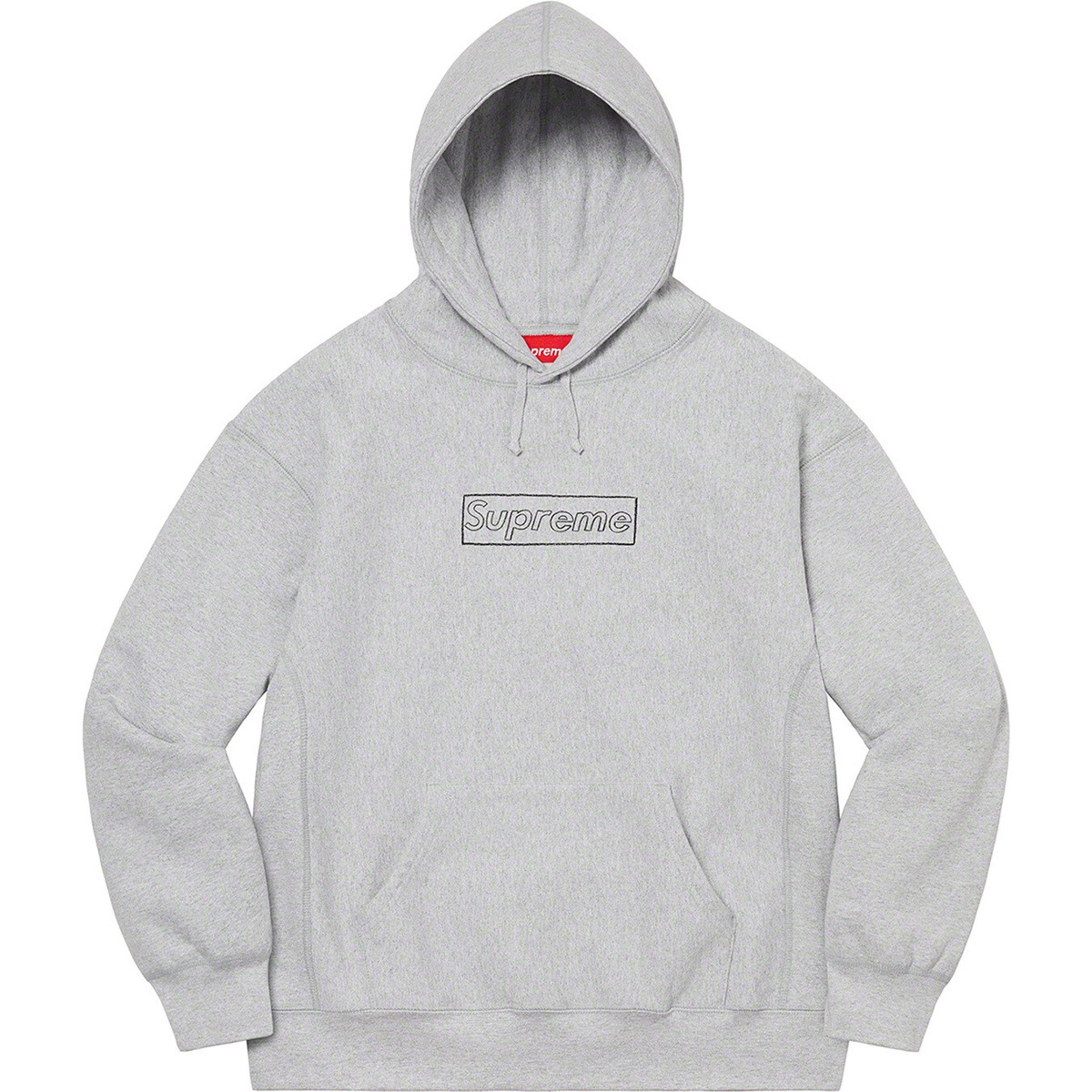 Supreme x KAWS Chalk Logo Hooded Sweatshirt SS21 (SS21SW39) Men
