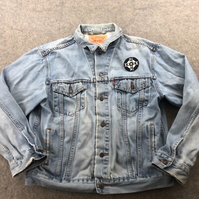 Vintage Levis Mens Jacket Large Blue Denim Jean Trucker 70507 0389