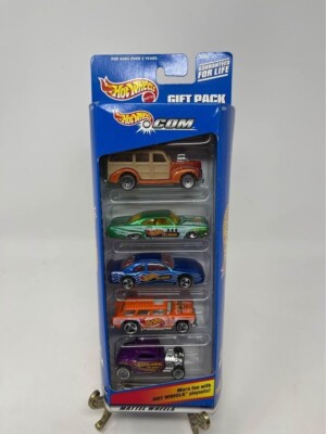 Vintage Hot Wheels 1998 HOTWHEELS.com 5 Car Gift Pack Nomad Woody