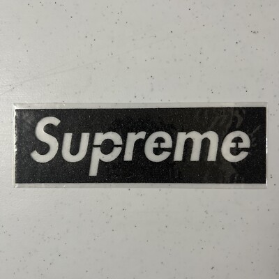Supreme Grip Tape Box Logo Sticker Set 2006 Black Brand New Rare