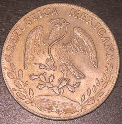 1882 Republica Mexicana Libertad 8R.Z.1882.J.S.10D.20G. Silver