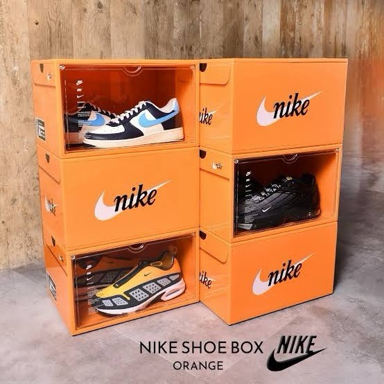NIKE Orange Plastic Shoe Box One Piece Officially From Nike Asia