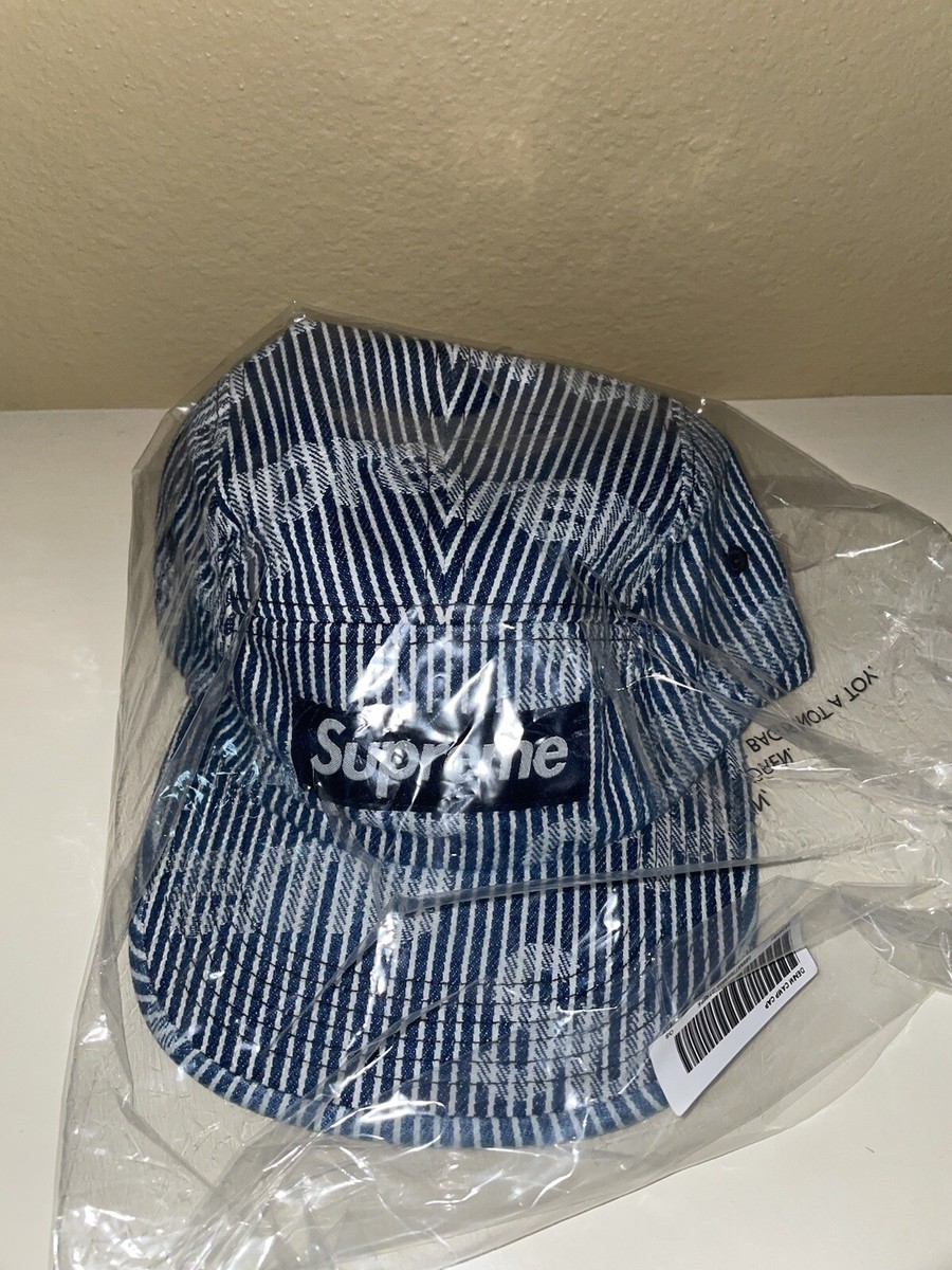 Supreme Denim Camp Cap Stripe SS24 | eBay