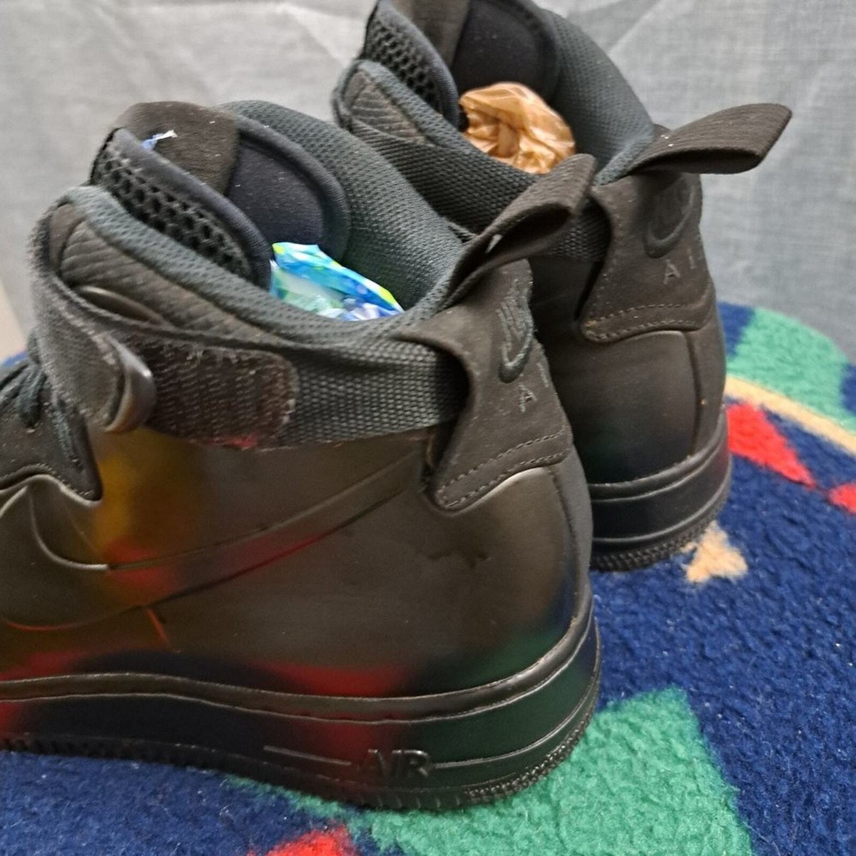 Nike Air Force 1 Foamposite Cup Triple Black Size 9.5 Ah6771-001