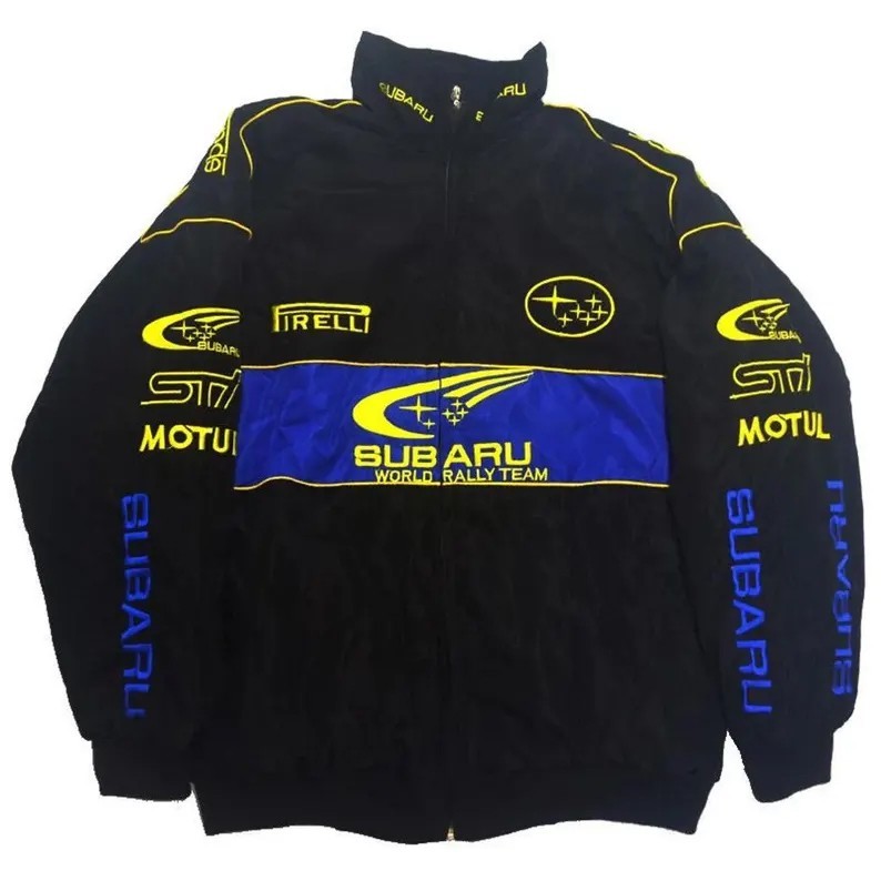 Vintage Subaru World Rally Team Racing Jacket – Iconic Blue