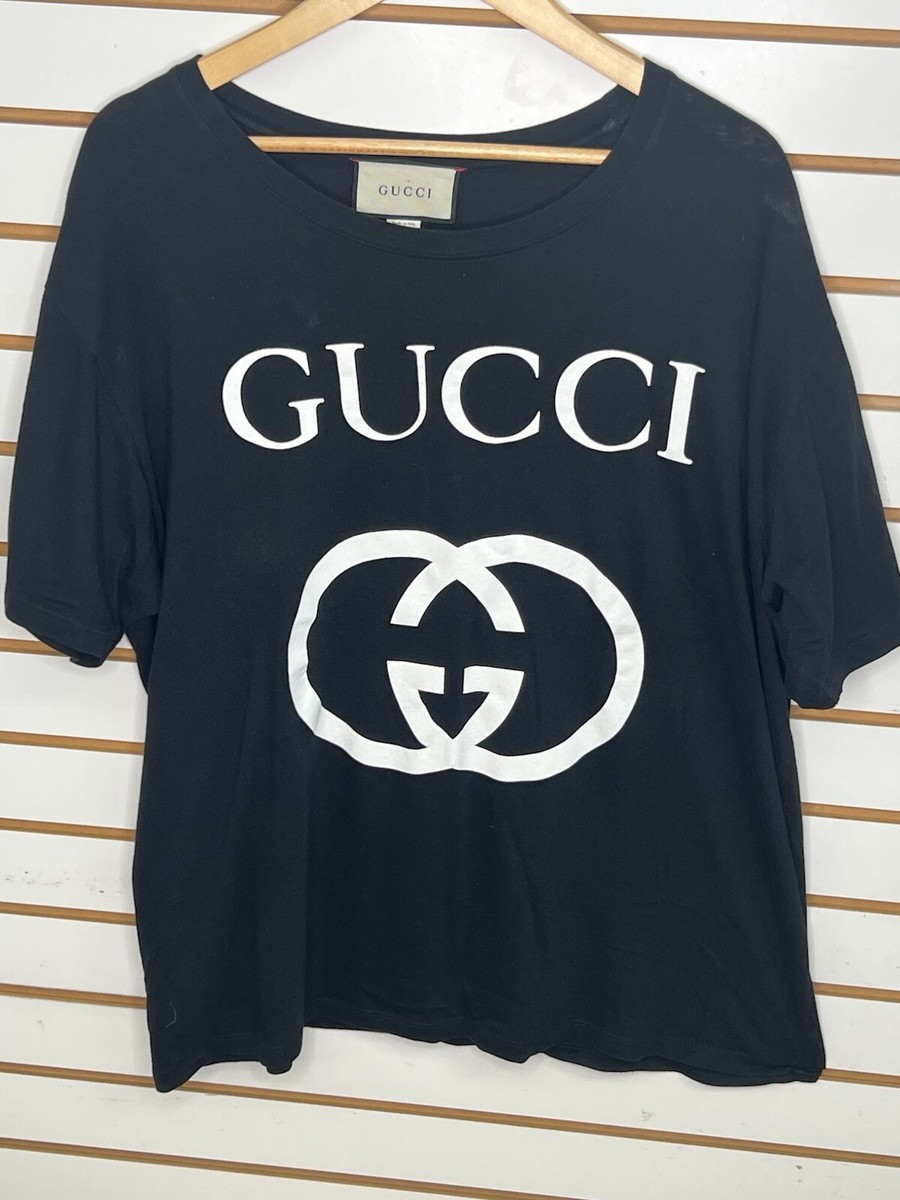 Gucci Oversize T-Shirt With Interlocking G Black Size XXL | eBay