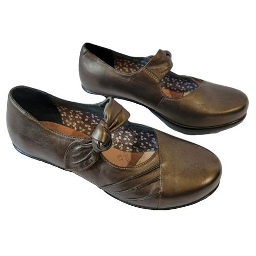 Dansko Loralie Nubuck Leather Mary Jane Wedge Womens 40 Black