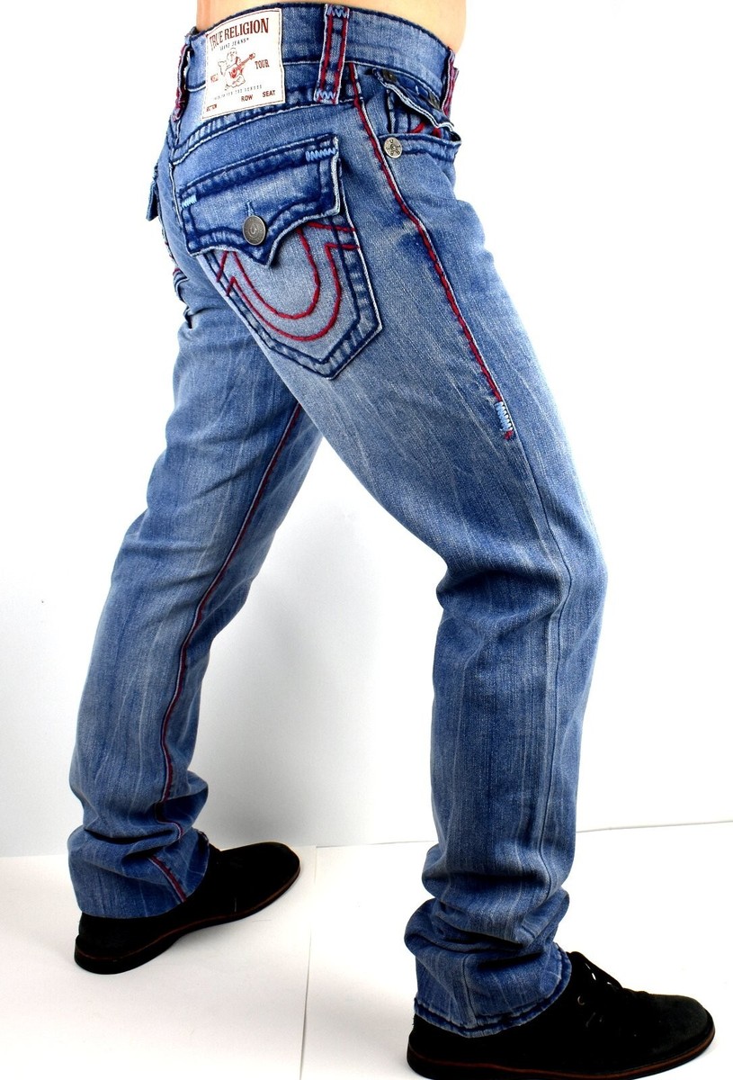 True Religion Men's Ricky Super T Relaxed Straight Jeans - 107507