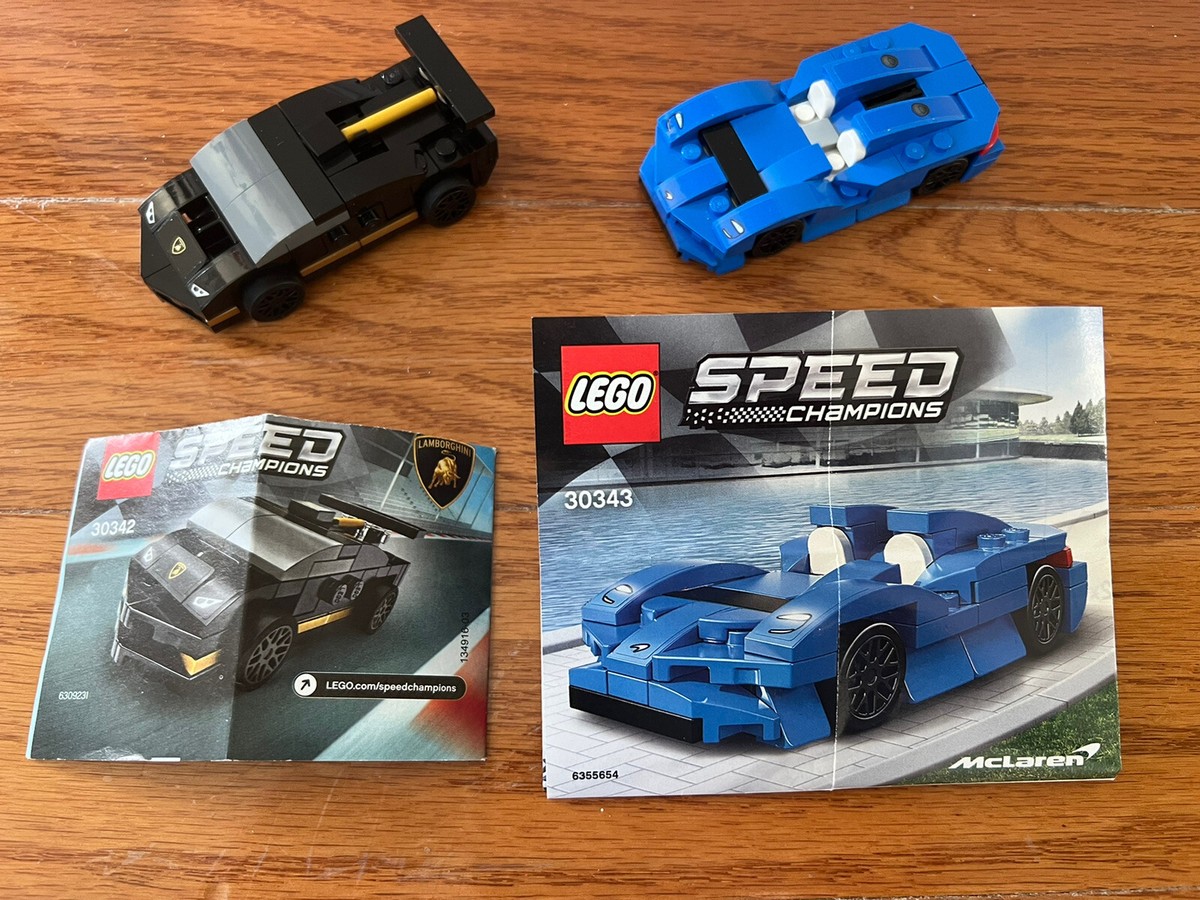 LEGO SPEED CHAMPIONS: Lamborghini 30342 & McLaren Elva 30343