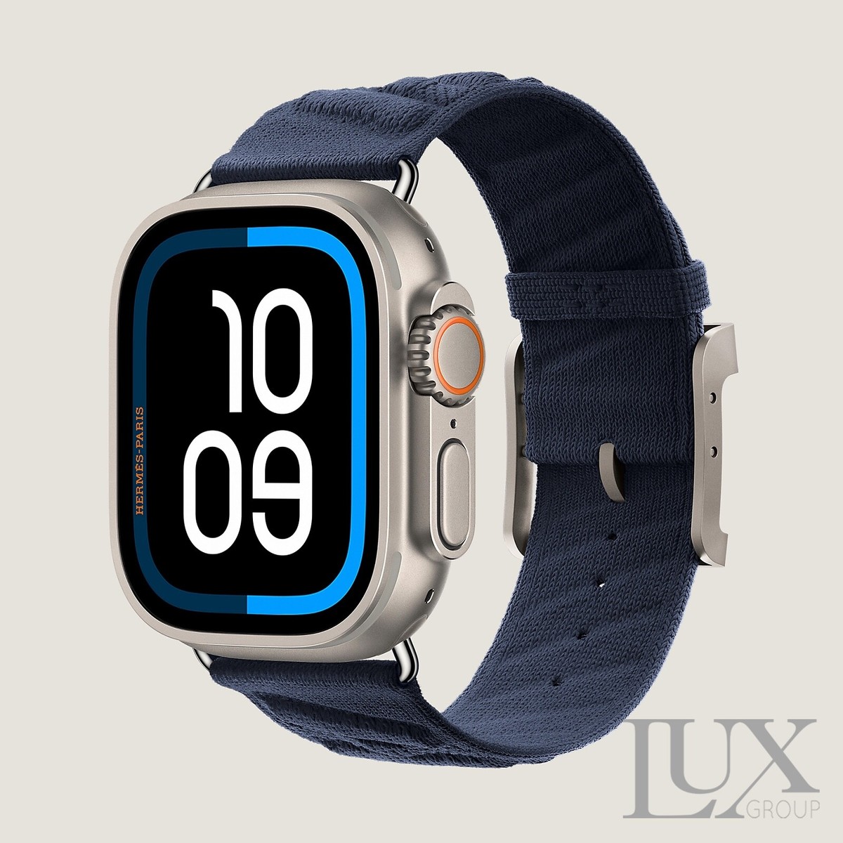 Apple Watch Hermès Ultra 49mm 45mm 46mm Bleu Nuit En Mer ( Navy