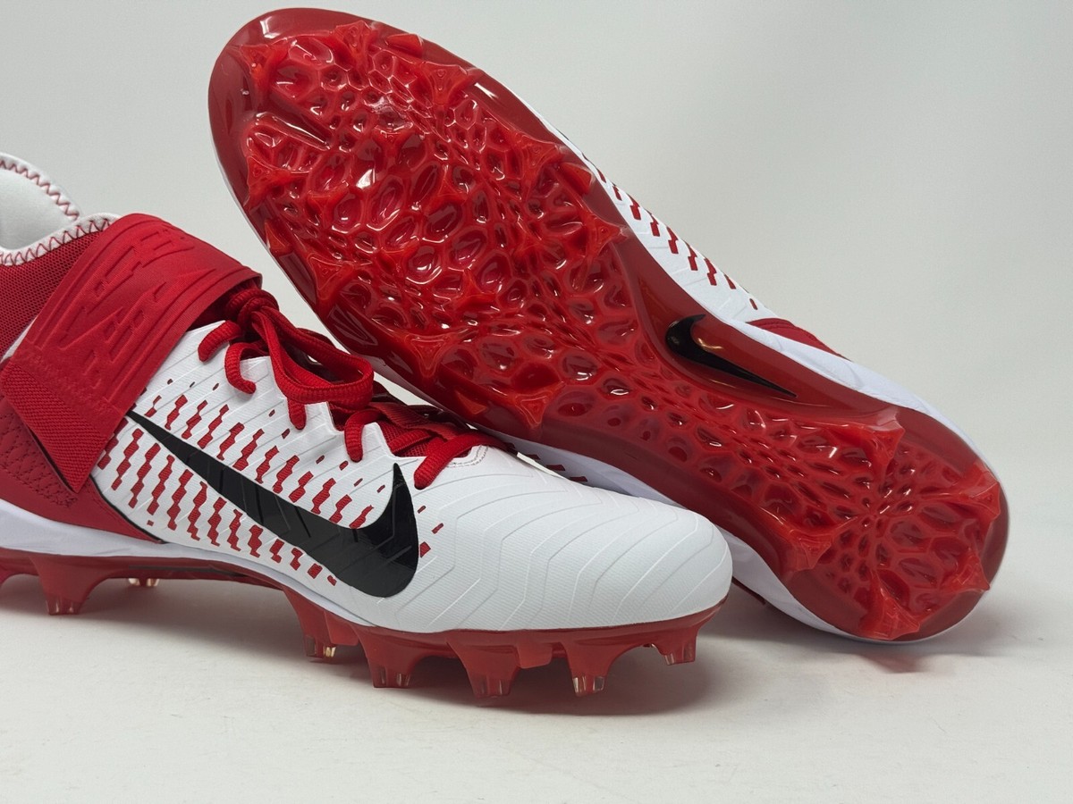 Nike Alpha Menace Pro 2 Football Cleats Red White BV3945-105 | eBay