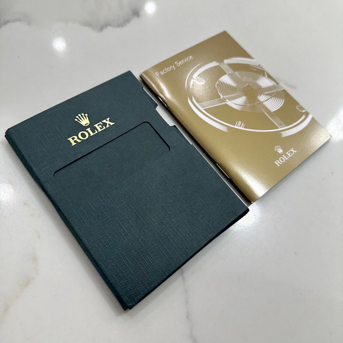 Original Rolex Card Papers Holder And Factory Service Booklet 2007
