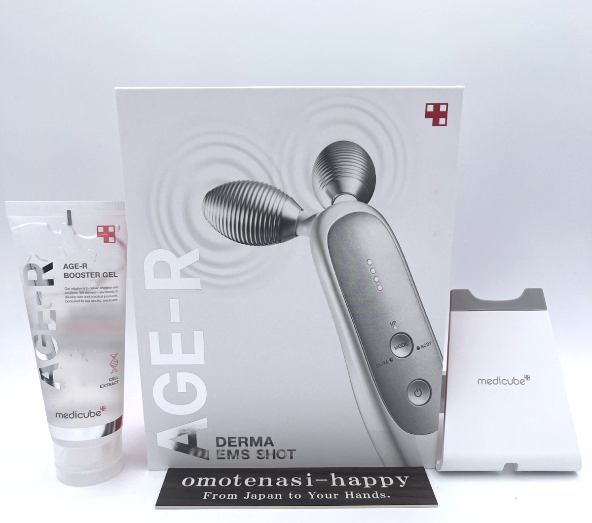 Medicube Age-R EMS Derma Shot Dedicated Gel & Stand set Device