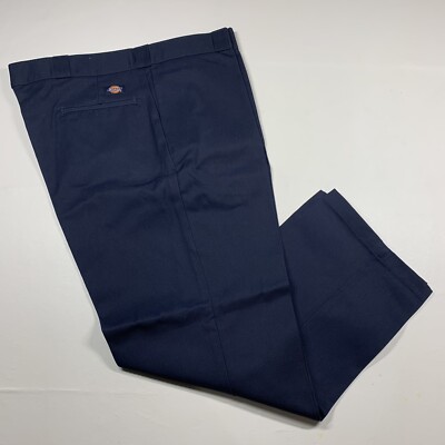 Dickies 874 Original Fit Mens Work Pants Navy Blue Size 42/30 New