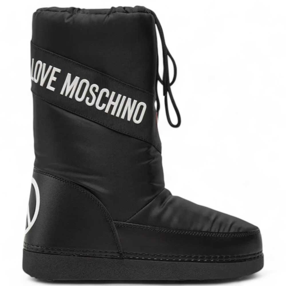 NEW LOVE MOSCHINO Snow boots Female Black - JA24032G1LISA000-35 | eBay
