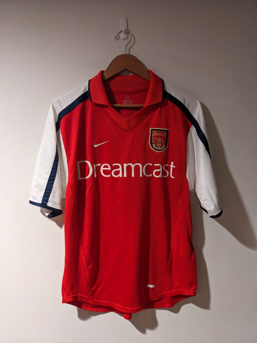 Dreamcast Arsenal 00-02 Home Nike Red Small Futbol Soccer Jersey