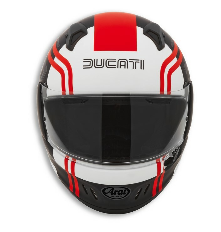 Ducati Arai Renegade V Ducati 77 Integral Helmet Black Red White