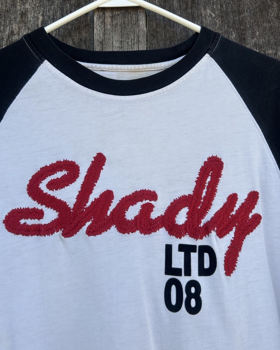 Vintage Shady LTD '08 Eminem Men's (L) Raglan Stitched T-Shirt Y2K