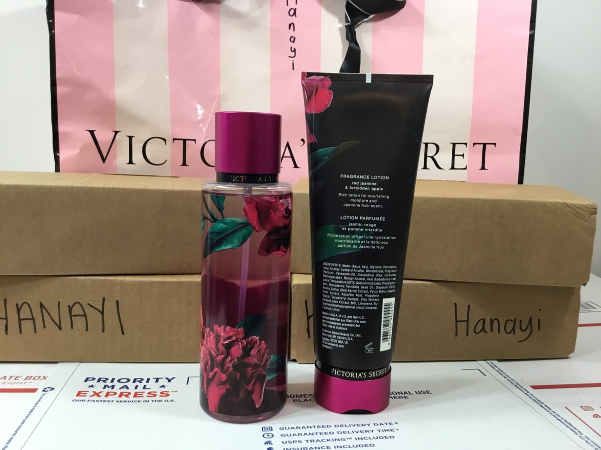 VICTORIA'S SECRET JASMINE NOIR FRAGRANCE MIST & FRAGRANCE LOTION
