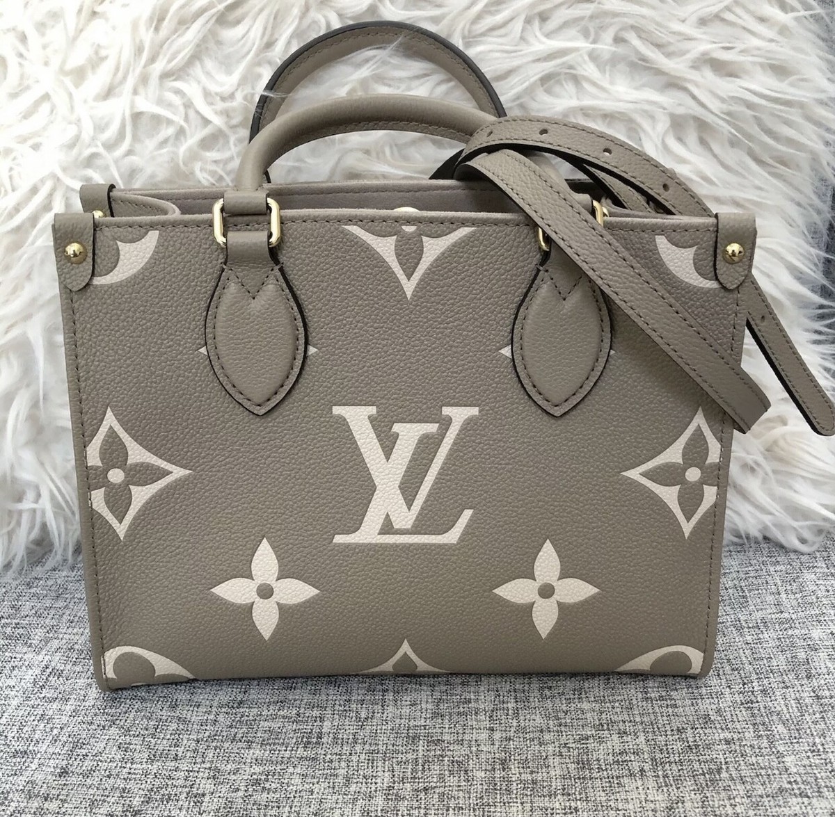 Louis Vuitton OntheGo PM Bag Dove/Cream Small S 16