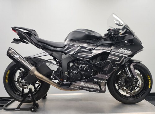 Graves Kawasaki ZX-6R OEM Bodywork Graphics Set - Grayscale 24-25