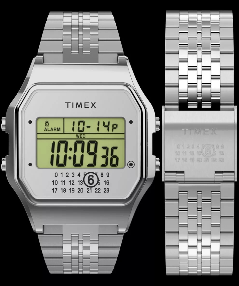 TIMEX x MM6 Maison Margiela T80 Gift Set Silver Watch Authentic