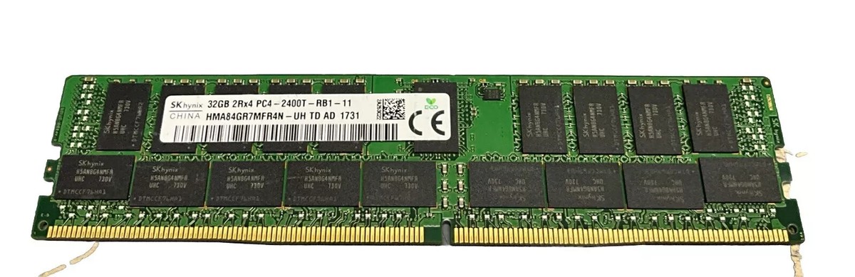 SK Hynix 32GB 2Rx4 PC4-2400T-RB1-11 DDR4 ECC Server RAM Memory