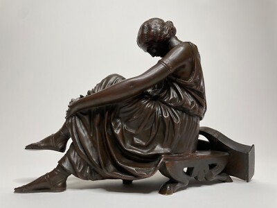Sappho, After James Pradier (1792–1852). Patinated bronze