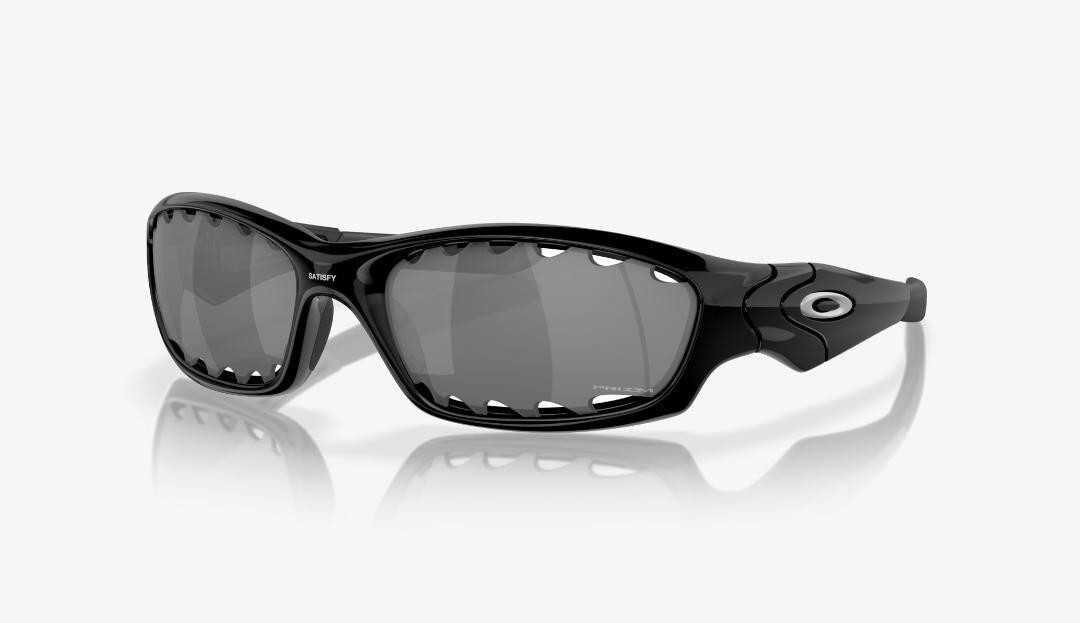 Oakley Satisfy Straight Jacket Black Prizm Black Lenses Polished