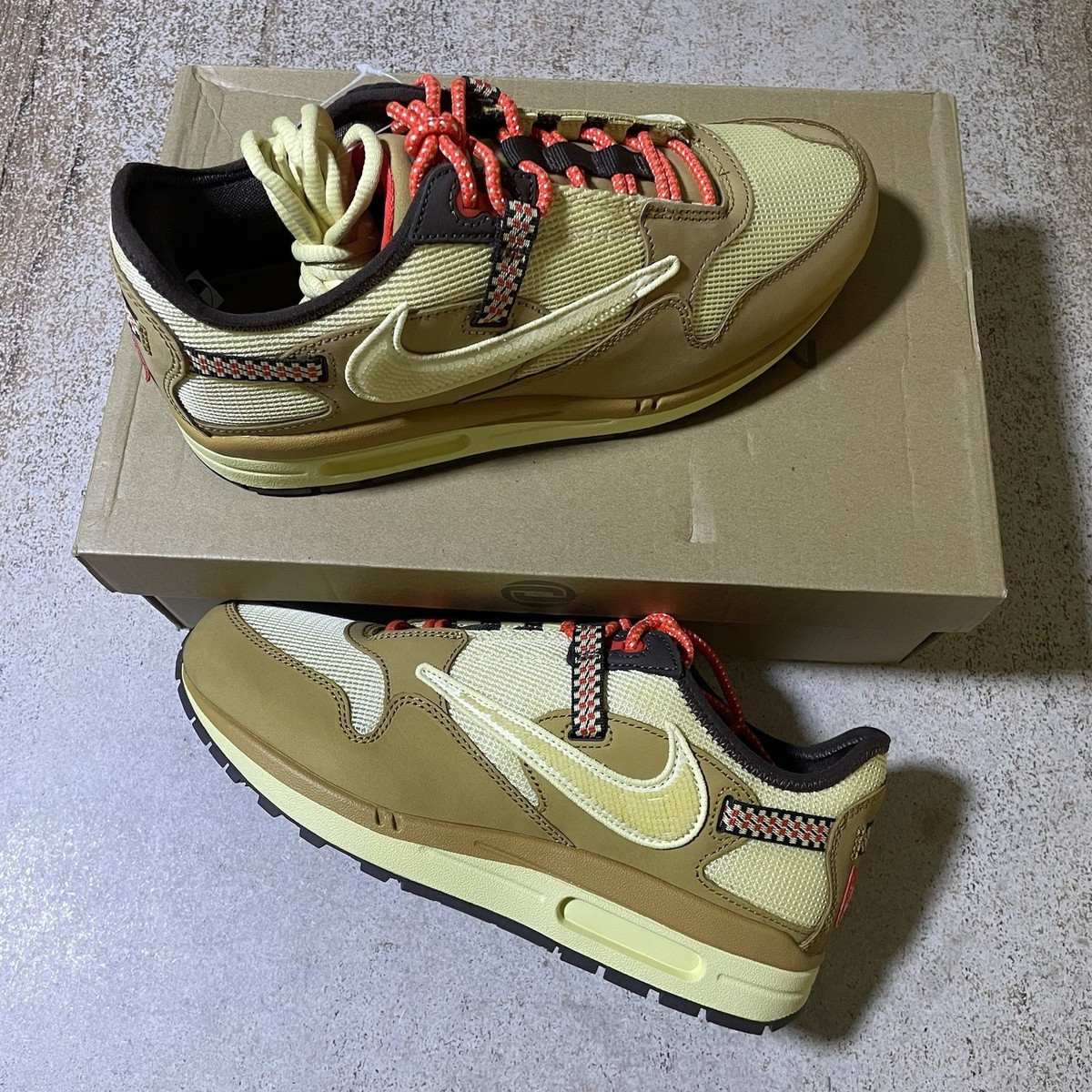 Nike Air Max 1 CJ Travis Scott Wheat DO9392-701 Mens Shoes Size