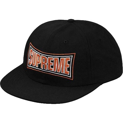 Supreme Italia 6-Panel Hat Cap - Black - SS24 New Authentic | eBay