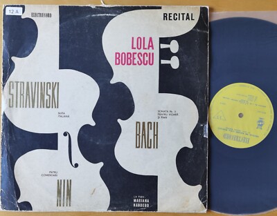 LOLA BOBESCU BOBESCO VIOLIN RECITAL STRAVINSKY BACH NIN LP