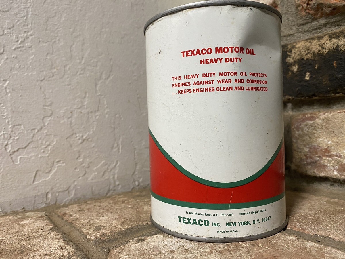 vintage texaco motor oil can 1968 | eBay