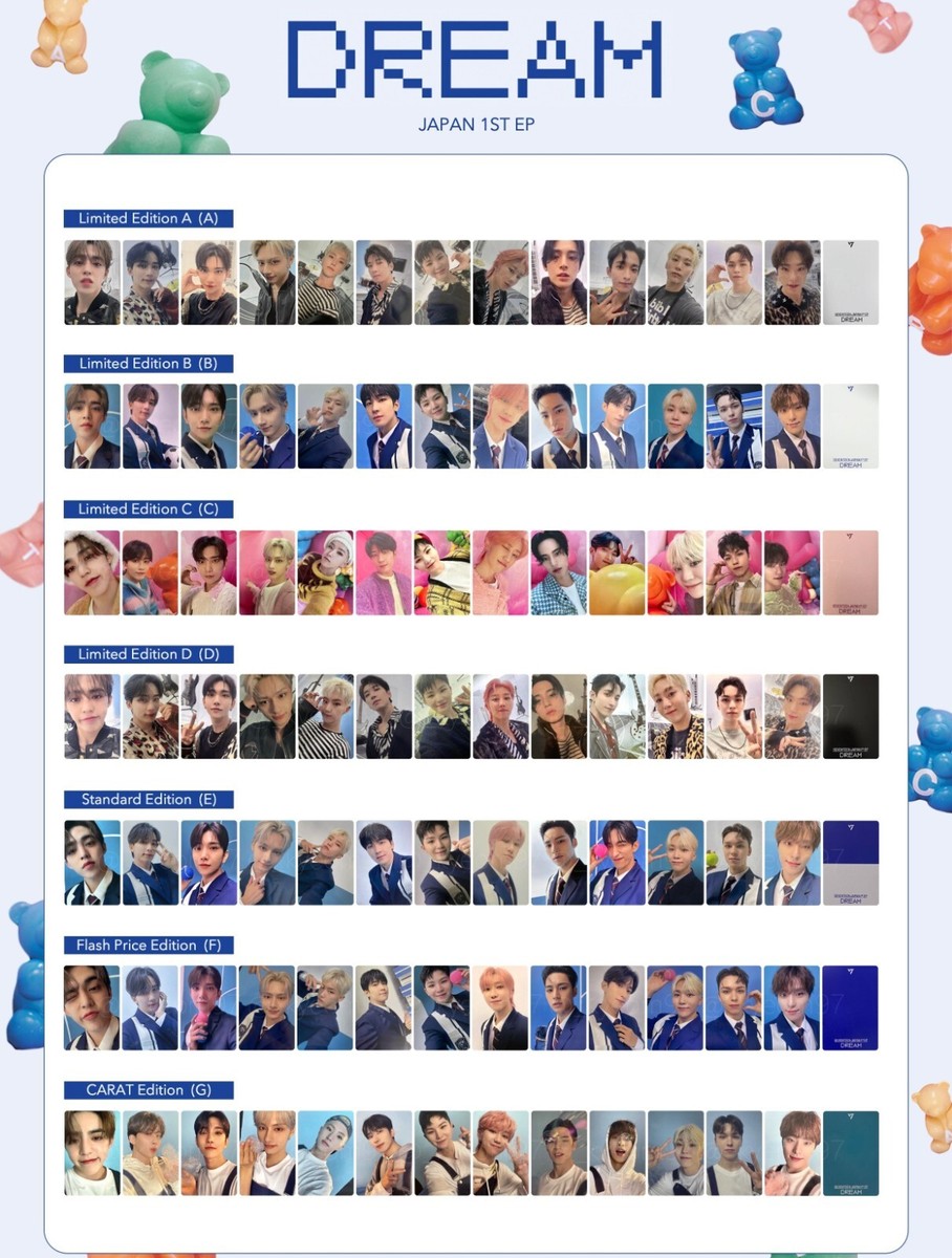 VERNON SEVENTEEN DREAM JAPAN 1ST EP Official Photo card CARAT