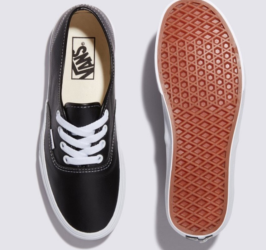 VANS Authentic men's sneakers VN000CRTBPA leather black | eBay